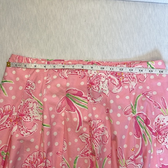 Lilly Pulitzer Ingrid Skirt in Pulitzers Prize, Pleated Eyelet Women’s Size 10 - Picture 5 of 12